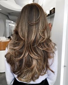 Sunkissed Highlights, Balyage Long Hair, Haircuts For Long Hair With Layers, Hair Inspiration Long