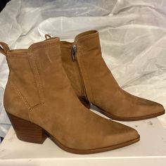 Brand New Never Worn Spring Suede Booties With Almond Toe, Dolce Vita Booties, Dolce Vita Shoes, Bootie Boots, Ankle Boots, Brand New, Women Shoes, Boots, Women Shopping