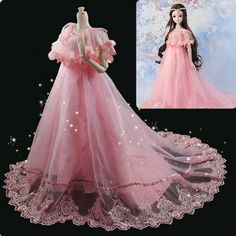 1/3 SD BJD Outfit Lolita Doll Princess Clothes Sweet Time Tailed Long Dress Pink | eBay Princess Clothes, Antique Doll Dress, Sweet Time, Princess Outfits, Bjd Doll, Antique Dolls, Dress Pink, Princess Dress, Doll Dress