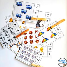 the printable worksheets are ready to be used for learning numbers and counting