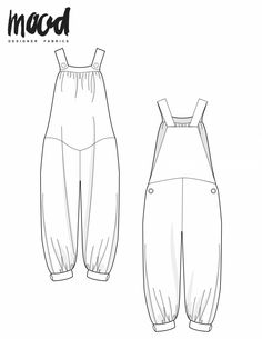 the front and back view of an overall style jumpsuit