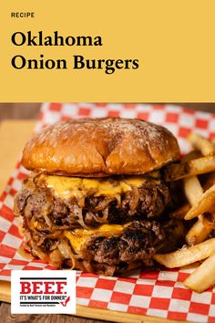 Introduce your friends and family to The Oklahoma Onion Burger. Smashed to perfection, this cult classic is sure to impress at your next to cookout. Smash Burgers With Onions, Oklahoma Onion Smash Burger, Burgers With Onions, Oklahoma Onion Burger, Healthy Easy Meals, Easy Meals Healthy, Healthy Foods Recipes, Healthy Tasty Recipes, Onion Burgers