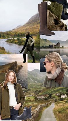 Scotland aesthetic, travel scotland, scotland outfit ideas, scottish highlands, amazon affiliate link, outlander, barbour, countryside, english countryside, classic countryside English Country Style Outfits, British Heritage Fashion, Countryside Outfit, Scotland Aesthetic, Countryside Fashion, Country Outfits Women, British Country Style