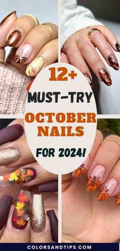 Step into this season with the trendiest October nail designs for 2024! Discover the best cute, simple, and fun ideas. Explore stylish designs in cozy fall colors or playful Halloween art that will keep your nails looking chic all season long. Get inspired by these fall nail designs and autumn art ideas. Halloween nails, pink fall nails, fall colors, short nails, cute Halloween nails, simple fall designs, fall inspo, pink nails, cozy autumn nails. Simple Fall Designs, October Manicure, Cute Halloween Nails Simple, Art Ideas Halloween, Autumn Art Ideas