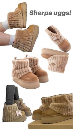 Mini Sherpa Uggs, Ugg Sherpa Boots Outfit, Christmas Wishlist Ideas Clothes, Sherpa Uggs Outfit, Christmas List Ideas Aesthetic, Matching Winter Outfits, Sherpa Uggs, Uggs Aesthetic, Ugg Minis