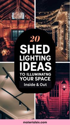 20 shed lighting ideas to illuminate your space inside and out. Shed Organization