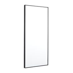 an empty mirror is shown against a white background