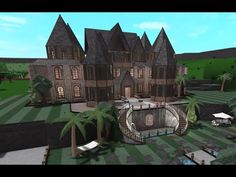 Bloxburg House Builds Dark Academia, Bloxburg Fancy Entrance, Bloxburg 1800s House, Bloxburg Small Castle Layout, Bloxburg Haunted Mansion Layout, Bloxburg Victorian Mansion Layout, Castle Bloxburg Ideas, Roblox Bloxburg Castle, Victorian Houses Bloxburg