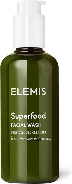 Amazon.com: ELEMIS Superfood Facial Wash | Revitalizing Daily Prebiotic Gel Wash Gently Cleanses, Nourishes, and Balances Skin for a Fresh, Glowing Complexion, 6.7 Fl Oz (Pack of 1) : Beauty & Personal Care Elemis Skincare, Skin Cleanser, Skin Cleanser Products, Cleansing Gel, Skin Care Treatments, Facial Cleansing, Foam Cleanser