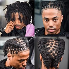 Braid Styles For Dreads For Men, Shape Up With Dreads Men, Short Dreadlocks Hairstyles Men, Male Short Locs Hairstyles Black Man, Mens Locs Hairstyles Updo, Lock Styles For Men Dreads Short, Men’s Short Loc Styles, Man Dreads Styles