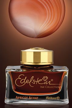 an advertisement for the perfume company elefison ink collection, which is designed to look like