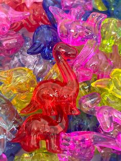 there are many different colored gummy bears