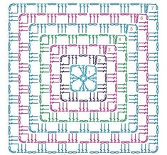 a cross stitch pattern for a square