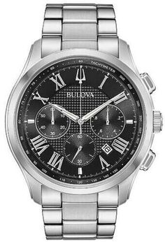 Bulova Mens Watches, Bulova Watches, Mens Chronograph, Classic Watches, Watch Model, Watch Sale, Stainless Steel Watch, Watch Collection, Silver Man