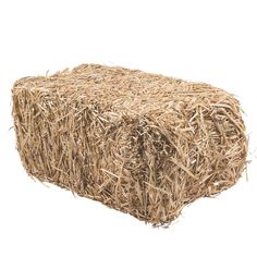 a bale of hay on a white background