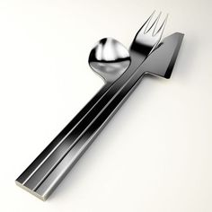 the fork and spoon are next to each other