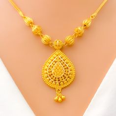 22k Gold Necklace Set, Orb Necklace, Unique Gold Jewelry Designs, Gold Earrings Indian, Gold Bride Jewelry, Gold Jewellery Design Necklaces