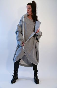 Winter Blouse, Winter Blouses, Grey Maxi, Handmade Skirts, Handmade Sweater, Formal Skirt, Maxi Coat, Grey Coat, Long Maxi Skirts