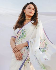 Flower Saree, Raj Kapoor, Bollywood Glamour, Sabyasachi Sarees, Confessions Of A Shopaholic, Floral Saree, Vogue India, Disha Patani, Ranbir Kapoor