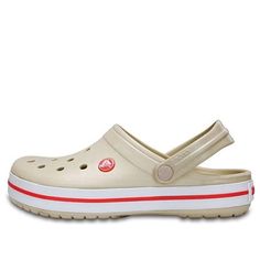 Crocs Beach Cement Gray Sandals 11016-1AS Beige Non-slip Casual Sandals, Beige Non-slip Summer Clogs, Beige Non-slip Clogs For Summer, Beige Summer Clogs With Cushioned Footbed, Beige Beach Clogs With Cushioned Footbed, Beige Flat Clogs For Summer, Cream Closed Toe Clogs For Summer, Beige Slip-on Beach Clogs, Beige Slip-on Clogs For Beach