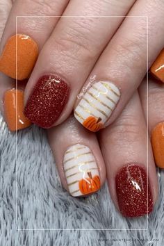 Cute Thanksgiving Nail Ideas, Thanksgiving Fingernails, Thanksgiving Nails 2023, Thanksgiving Gel Nail Ideas, Nail Ideas For Thanksgiving, Fall Nail Ideas 2024, Fall Gel Nails Designs, Fall Nail Designs 2024, Fall Gel Nails Ideas