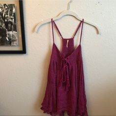 Never Worn! In Perfect Condition! Mauve Beach Top For Summer, Mauve Summer Beach Top, Free People Tank Top, Free People Tank, Free People Tops, Pink Purple, Free People, Tank Top, Womens Tops