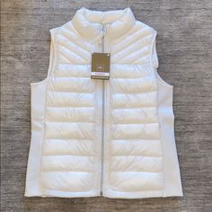 Super Comfy And Sleek. Inside And Outside Pocketsbrand Newwith Tags. Size L White Puffer Vest, White Puffer, Inside And Outside, Gap Jacket, Gap Jackets, Puffer Vest, White Cream, Cream White, Gap