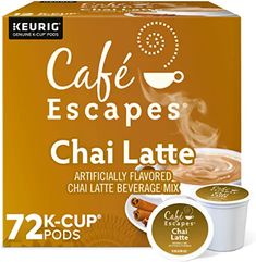 caf escapes chai latte 24 k - cup pods