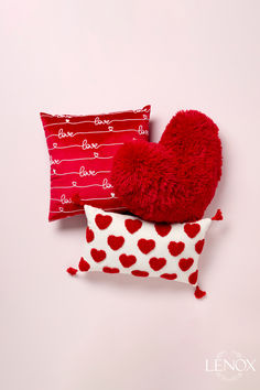 Love-inspired throw pillows