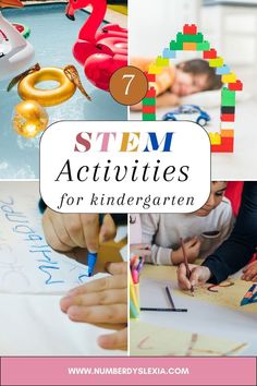 'STEM Activities for Kindergarten' - a perfect way to introduce young minds to science, technology, engineering, and math. From hands-on experiments to interactive games, these STEM activities help kids discover the wonders of the natural world, build problem-solving skills, and spark a lifelong love for learning. Click now to learn more about our engaging activities and watch your child's curiosity and creativity grow as they explore STEM concepts. Activities For Kindergarteners, Interactive Games, Stem Science