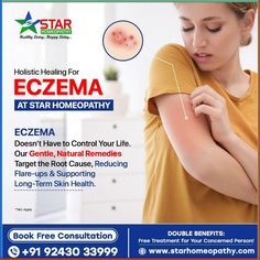 Get relief from eczema with Star Homeopathy’s natural treatments. Our holistic approach soothes skin irritation, reduces itching, and restores healthy skin without side effects. Experience gentle and effective care today!

📲 Contact Us: 9243033999

🌐 Website : www.starhomeopathy.com

Visit Our Branches :
Kukatpally, Warangal, Vizag, Vijayawada
Secundrabad, Kothapet, Tirupathi, Rajahmundry

1 1 Offer: Free Treatment with Every Consultation! Uneven Skin Tone Remedies, Nose Infection, Severe Back Pain, Acne Prone Skin Care, Sinus Problems, Facial Oils, Nutrition Drinks, Skin Irritation, Homeopathy