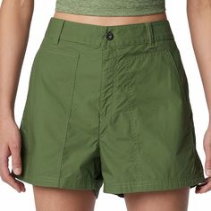 Stay comfortable on a long day of adventure with these Women's Columbia Holly Hideaway High Waisted Washed Out Shorts.Click on this WOMEN'S GUIDE to find the perfect fit and more! Stay comfortable on a long day of adventure with these Women's Columbia Holly Hideaway High Waisted Washed Out Shorts.Click on this WOMEN'S GUIDE to find the perfect fit and more! FEATURES Button & zipper closure Attached belt loops 2 front pockets, 1 back pocket Straight hem Poplin constructionFIT & SIZING Short: 3-in Utility High-waisted Shorts With Hip Pockets, Comfortable High-waisted Shorts With Drawstring, Comfortable High-waisted Drawstring Shorts, Green High-waisted Cotton Athletic Shorts, Outdoor High-waisted Shorts With Pockets, Columbia, Buy Online, Perfect Fit, Zipper