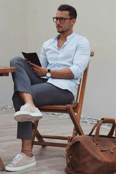 Business Casual Outfits For Men, Casual Shirts Outfit, Summer Business Attire, Best Business Casual Outfits, Mens Casual Outfits Summer, Mens Fashion Smart, Mens Fashion Blog, Elegante Casual