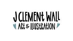 the u - cement wall art and illustration logo is shown in black on a white background