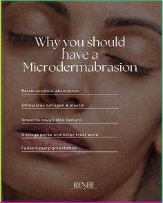 Microdermabrasion is a game-changer for your skincare routine! 💆‍♀️ This treatment exfoliates dead skin cells, reduces fine lines, and minimizes pores, revealing a smoother, brighter complexion. ✨ It’s key for boosting collagen and enhancing product absorption. 🧴 #SkincareRoutine #HealthySkin #MicrodermabrasionBenefit Microdermabrasion Before And After, Aesthetician School, Microdermabrasion Benefits, Facial Massage Techniques, Esthetician Business, Aesthetic Nurse, Microdermabrasion Facial, Brow Studio, Skin Facts