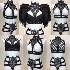 Goth Lingerie, Goth Clothes, Marvelous Designer, Pretty Lingerie, Alternative Outfits, 60s Fashion, Costume Outfits, Fantasy Clothing, Bijoux Diy