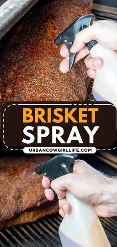 This barbecue brisket spray is used throughout the smoking process to manage bark creation and moisturize the brisket meat. Brisket Meat, Barbecue Brisket, Pellet Smoker Recipes, Beef Barbecue, Mop Sauce, Smoker Cooking, Urban Cowgirl