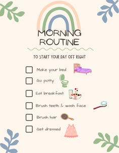 This printable Morning and Night Routine Chart bundle helps your kiddo keep track of their daily tasks/responsibilities and get ready for they day or bedtime.  Use stickers or markers to track their progress. Laminate your print and use with dry-erase markers to make a re-usable version. Simply download, print & enjoy! Toddler Morning Routine, Daily Routine Chart For Kids, Toddler Fine Motor Activities, Bedtime Routine Chart, Morning Routine Kids, Daily Routine Chart, Birthday Cake For Husband, Routine Checklist, Toddler Schedule