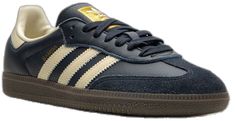 Adidas Navy Sneakers With Rubber Sole, Adidas Navy Lace-up Sneakers, Navy Adidas Lace-up Sneakers, Navy Lace-up Adidas Sneakers, Navy Lace-up Sneakers With Gum Sole, Navy Sports Sneakers With Gum Sole, Navy Leather Sneakers With Gum Sole, Adidas Navy Sneakers For Sports, Navy Round Toe Sneakers With Gum Sole