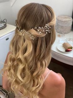 Simple Prom Hair, Half Up Hair, Half Up Half Down