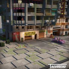 Minecraft Parking Garage, Cyberpunk Garage, Minecraft Garage, Minecraft Futuristic Building, Minecraft Bases