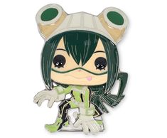 My Hero Academia Tsuyu Asui, My Hero Academia Tsuyu, Pin I, Stocking Holders, Anime Gifts, Rainy Season, Quirky Design, Metal Pins, Izuku Midoriya