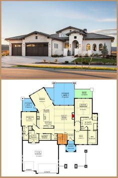 This stunning 4-bedroom, single-story contemporary Tuscan-inspired home features a spacious layout with a lower-level expansion. Perfect for modern living, it combines rustic charm with sleek design, offering a cozy yet luxurious retreat. Explore the thoughtfully designed floor plan for your dream home!