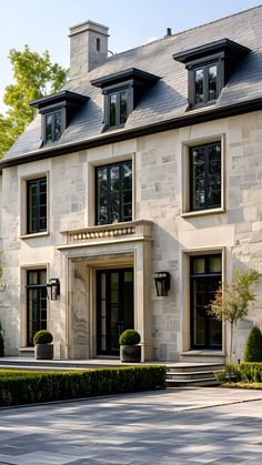 Caldwell & Castello (@caldwellandcastello) • Instagram photos and videos White Stucco House, Stucco Homes, Design Your Dream House, French House, New Builds, Curb Appeal, Exterior Design, Modern Farmhouse, Home Projects