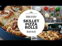 the skillet pizza rolls are ready in 30 minutes