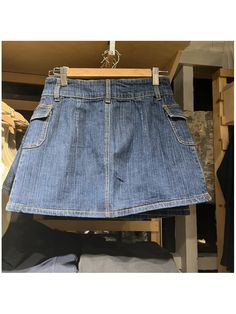 Advbridge Vintage Blue Denim Mini Skirts Women Summer High Waist Side Pockets Short Skirt Female Y2k Streetwear Cotton Bottoms Chic \ Denim Mini Skirts, Womens Mary Janes, Skirts Women, Summer Vintage, Cargo Skirt, Cotton Bottoms, Empire Dress, Y2k Streetwear, Denim Mini