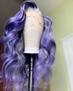 Lux Hair, Sew In Hairstyles, Color Wigs, Wave Lace Front Wig, Lace Fronts, Braids Styles, Hair Color Purple