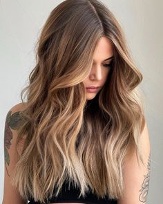 Balayage Hair Dark Blonde, Soft Blonde Hair, Dark Blonde Balayage, Sandy Blonde Hair, Dark Blonde Highlights, Blonde Highlights On Dark Hair, Dark Blonde Hair Color, Balayage Hair Dark, Brown Hair Balayage