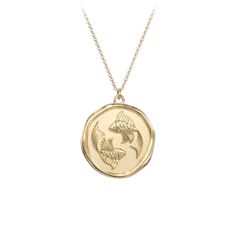 10K Yellow Gold Engravable Pisces Zodiac Medallion Necklace | Jewlr Sterling Silver Zodiac Charm Necklaces, Sterling Silver Round Zodiac Sign Charm Necklace, Elegant Zodiac Sign Round Pendant Necklace, Silver Zodiac Sign Round Necklace, Silver Round Zodiac Sign Necklaces, Silver Round Zodiac Sign Necklace, Spiritual Zodiac Sign Medallion Jewelry, Elegant Zodiac Sign Medallion Necklace, Elegant Zodiac Sign Medallion Necklaces