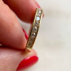 Vintage Diamond Ring 14K Yellow Gold Diamond 0.40CT SI 3.6gm Size 7 sizing available with fee contact us to have it added to the price before checkout. Thank you for visiting our shop! 𝑫𝑴𝑲 𝑱𝒆𝒘𝒆𝒍𝒓𝒚 Each order will be beautifully packaged Our jewelry is 100% Authentic Please feel free to look at the other items I hope you will find something else that will like and interest you. EVERY DAY JEWELRY!!! Perfect gift for any occasion. Vintage Diamond Bands, Vintage Diamond Ring, Wedding Ring Diamond, Diamond Band Ring, Gold Diamond Band, Vintage Diamond Rings, Etsy Wedding Rings, Diamond Rings Bands, Vintage Band